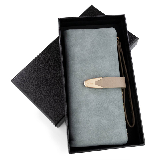 Alessio PORTFEL damski DUŻY PORTMONETKA Pudełko PREZENTOWE