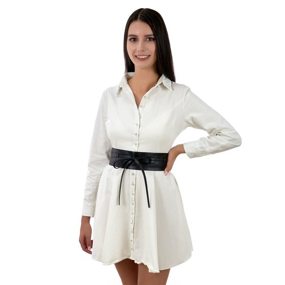 PASEK damski WIĄZANY do sukienki BOHO szeroki