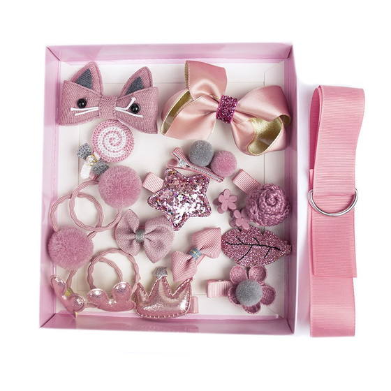 ZESTAW DLA DZIEWCZYNKI gumki SPINKI różowe PREZENT
