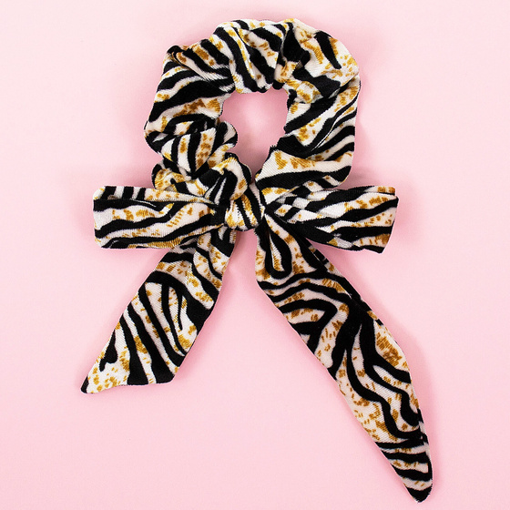 GUMKA DO WŁOSÓW frotka SCRUNCHIES zeberka APASZKA