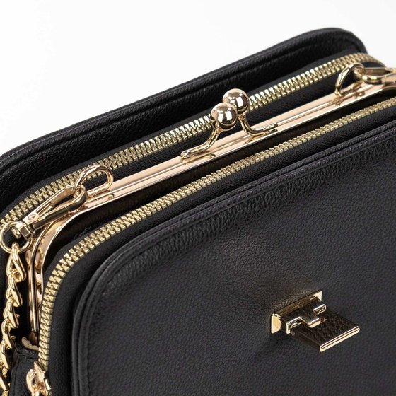 Alessio TOREBKA Damska KUFEREK Pojemna PORTFEL KOPERTÓWKA 2W1