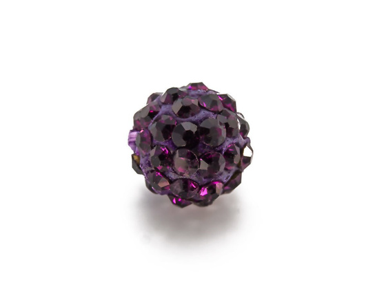 SHAMBALLA KULKA SWAROVSKI AMETHYST 204 10mm