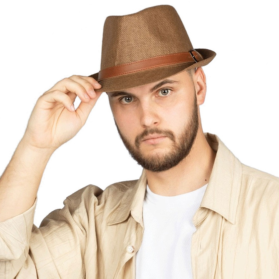 KAPELUSZ Alessio MĘSKI damski PLECIONY lato HAWANA letni PANAMA