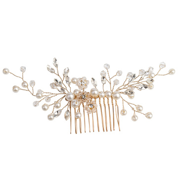 OZDOBA DO WŁOSÓW perły ŚLUBNA damska grzebyk ślub KRYSZTAŁKI