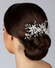 Ozdoba ślubna do włosów GRZEBYK ŚLUB KRYSZTAŁKI KWIATY