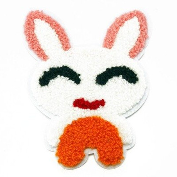 NASZYWKA APLIKACJA  pomarańczowa BIAŁA