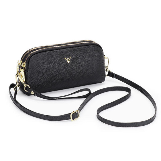 Alessio TOREBKA Damska na ramię CROSSBODY mała SKÓRA NATURALNA