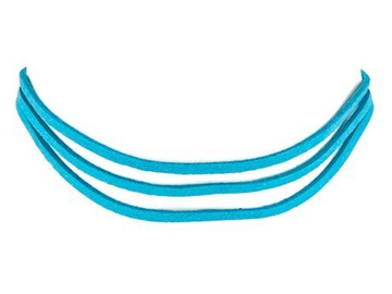 Choker NASZYJNIK rzemyk niebieski