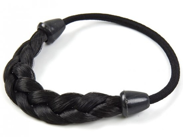 GUMKA WŁOSY WARKOCZ CZARNA