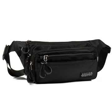 Torebka saszetka BIODRÓWKA NERKA męska POJEMNA SOLID PREMIUM