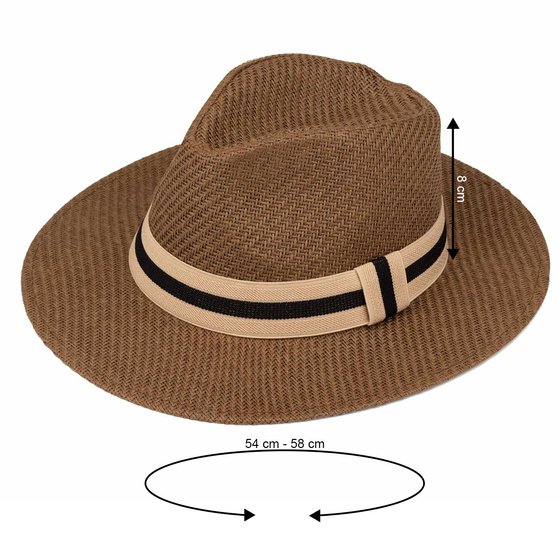 KAPELUSZ Alessio DAMSKI MĘSKI PLECIONY lato HAWANA letni PANAMA