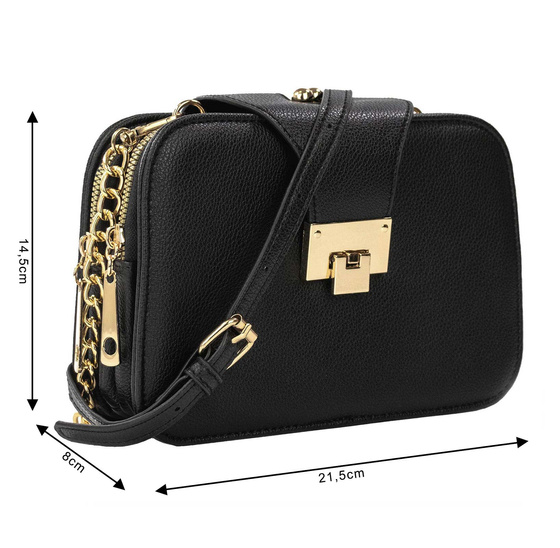 Alessio TOREBKA Damska KUFEREK Pojemna PORTFEL KOPERTÓWKA 2W1