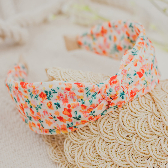 OPASKA do włosów SUPEŁ węzeł KWIATY turban