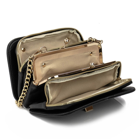 Alessio TOREBKA Damska KUFEREK Pojemna PORTFEL KOPERTÓWKA 2W1