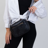 Alessio TOREBKA Damska PIKOWANA CROSSBODY na ramię PASEK QUILTED