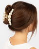 SPINKA DO WŁOSÓW klamra duża PERŁY elegancka