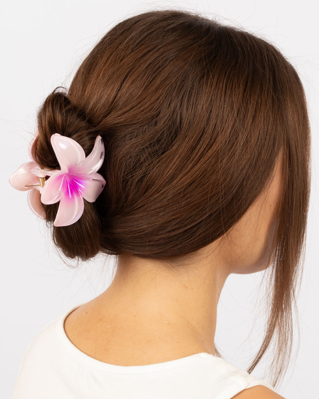 KLAMRA KWIAT szczęka duża SPINKA do włosów kwiatek Kwiat Plumerii HAWAJSKA