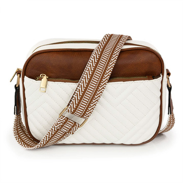 Alessio TOREBKA Damska PIKOWANA CROSSBODY na ramię PASEK QUILTED