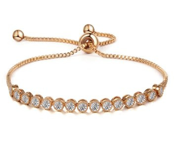 Bransoletka STAL SZLACHETNA POZŁACANA delikatna