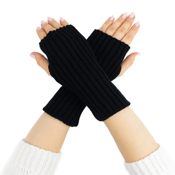 RĘKAWICZKI ciepłe DAMSKIE bez palców krótkie MITENKI