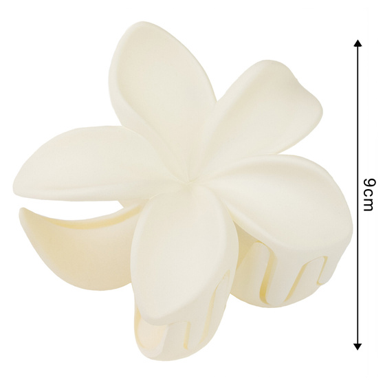 SPINKA DO WŁOSÓW klamra żabka szczęka Kwiat Plumerii KWIAT HAWAJSKI