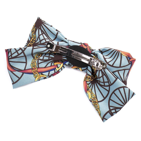 SPINKA DO WŁOSÓW klamra KOKARDA duża MIĘTOWA