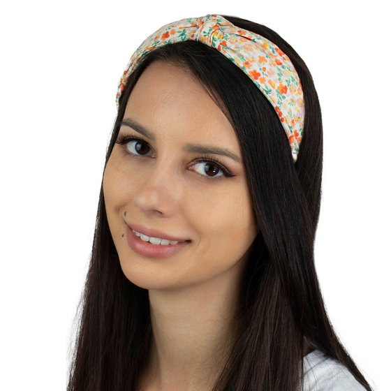 OPASKA do włosów SUPEŁ węzeł KWIATY turban