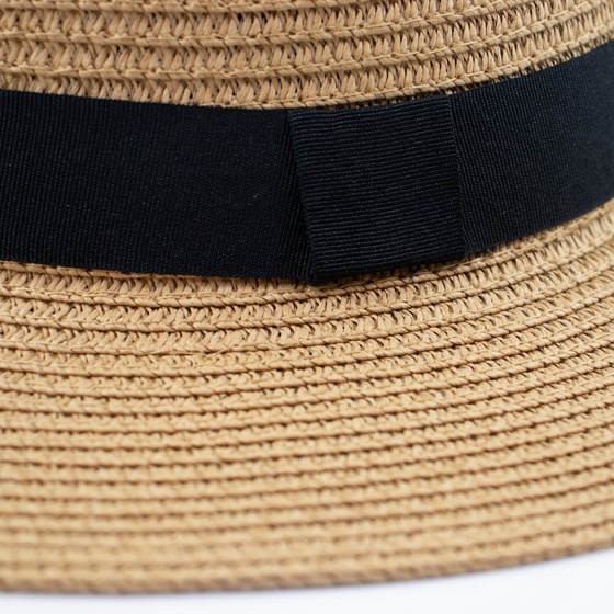 KAPELUSZ panama słomiany DAMSKI MĘSKI pleciony letni fedora SŁOMKOWY