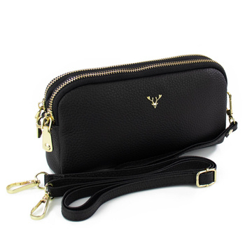 Alessio TOREBKA Damska na ramię CROSSBODY mała SKÓRA NATURALNA