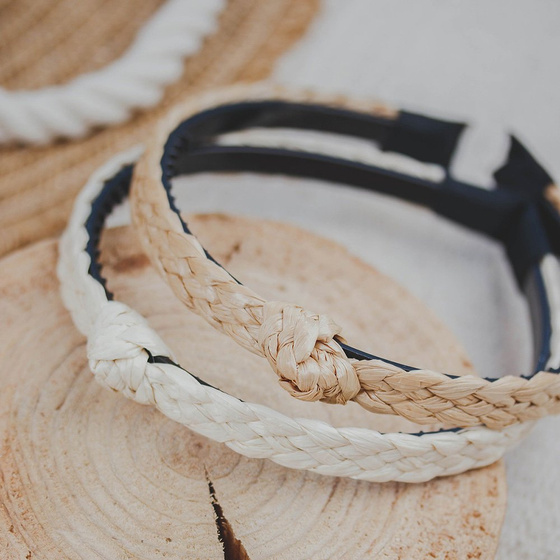 OPASKA do włosów WĘZEŁ sztywna PLECIONA wąska