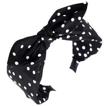 OPASKA DO WŁOSÓW szeroka kokarda KROPKI pin up WĘZEŁ