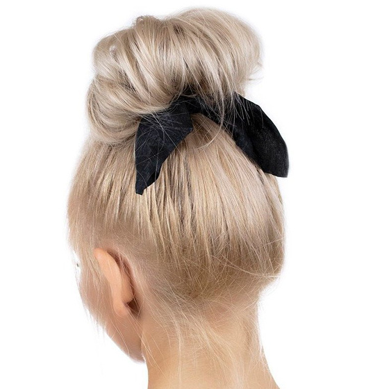 GUMKA DO WŁOSÓW czarna APASZKA scrunchie FROTKA