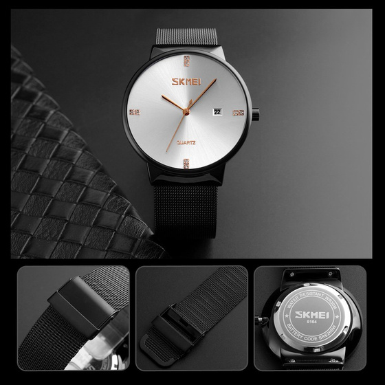 Zegarek damski SKMEI 9164 bransoleta MESH silver