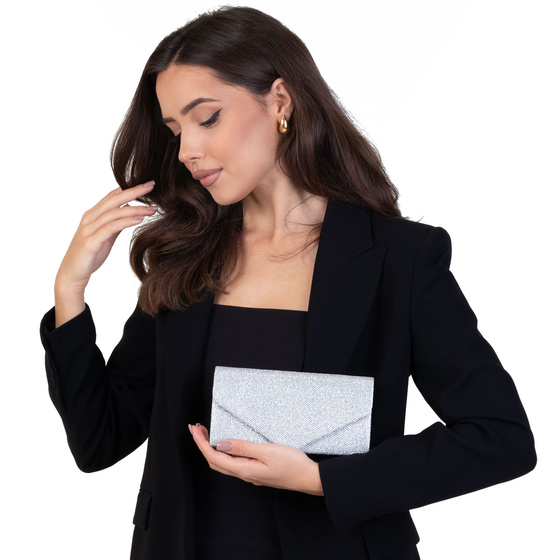 TOREBKA WIECZOROWA błyszcząca KOPERTÓWKA ELEGANCKA wizytowa mała