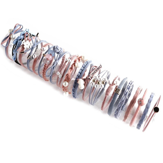 ZESTAW GUMEK dla dziewczynki 20 elementów dla dziecka PREZENT