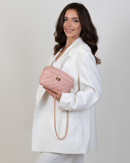 Alessio TOREBKA Damska PIKOWANA CROSSBODY na ramię łańcuszek QUILTED