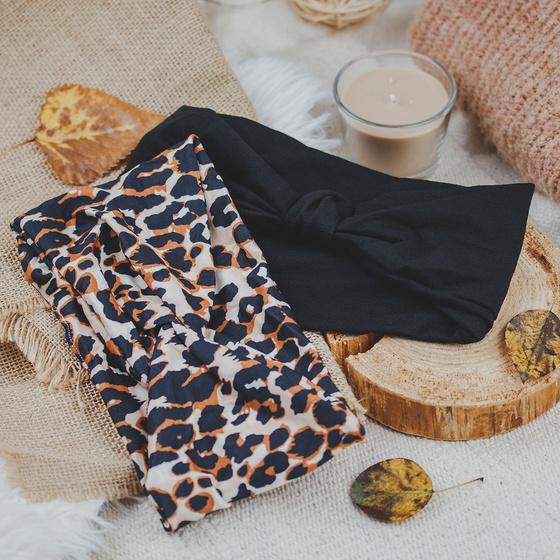 OPASKA DO WŁOSÓW turban BANDAMKA na głowę WĘZEŁ damska