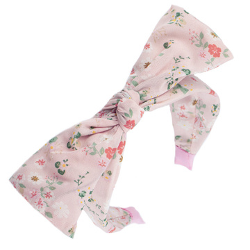 OPASKA do włosów KWIATY węzeł KOKARDA supeł róż