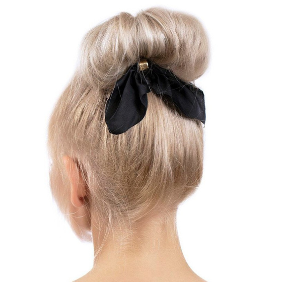GUMKA do włosów APASZKA SCRUNCHIES frotka CZARNA