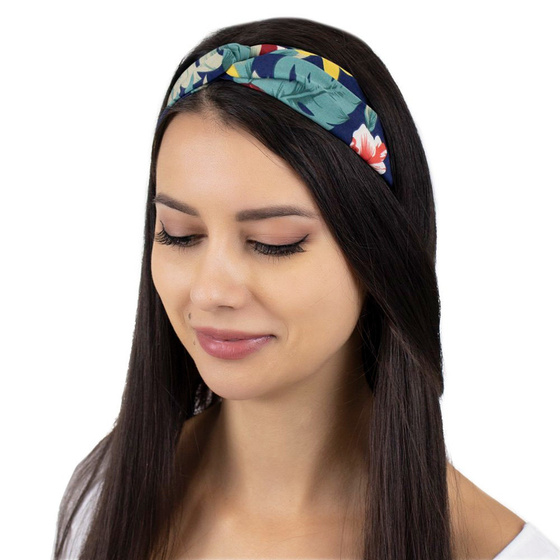 OPASKA DO WŁOSÓW kwiaty NA GUMCE bandamka TURBAN na głowę