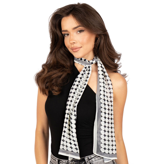 APASZKA CHUSTA DAMSKA Alessio na szyję chustka gawroszka ZWIEWNA GROSZKI