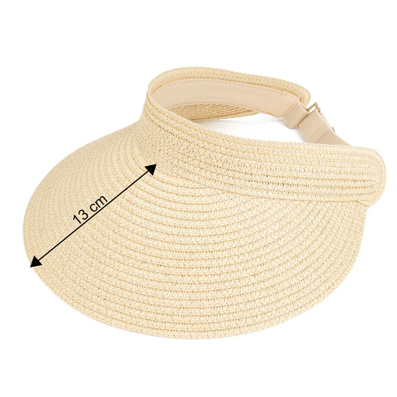 DASZEK DAMSKI Alessio słomkowy boho lato plaża Regulowany NA KUCYK