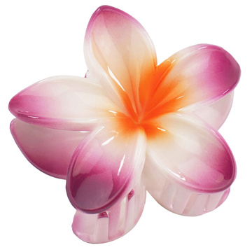 KLAMRA szczęka SPINKA do włosów duża kwiatek KWIATY żabka HAWAJSKA