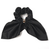 GUMKA do włosów frotka SCRUNCHIES KOKARDA czarna