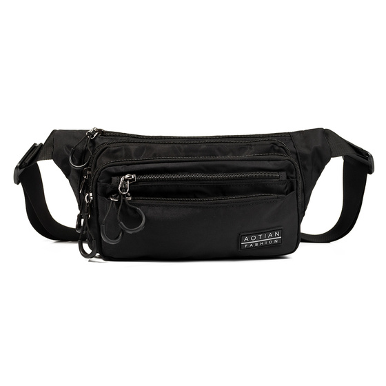 Torebka saszetka BIODRÓWKA NERKA męska POJEMNA SOLID PREMIUM