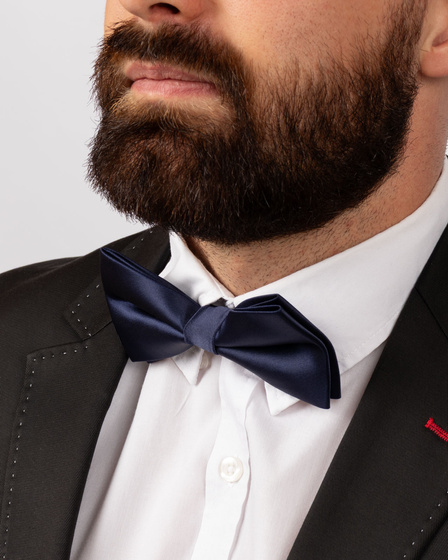 MUCHA MĘSKA MUSZKA GŁADKA ELEGANCKA regulacja do garnituru KLASYCZNA