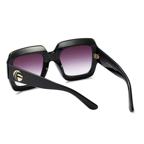 OKULARY przeciwsłoneczne DAMSKIE duże CZARNE