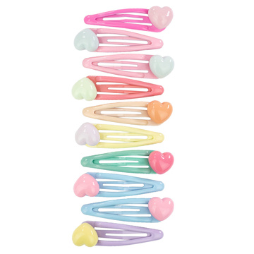 SPINKI DO WŁOSÓW ZESTAW spinek dla dziewczynki PYKI SERDUSZKA 10 SZTUK