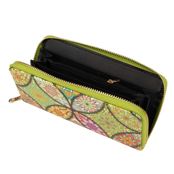 PORTFEL DAMSKI Alessio PORTMONETKA Miękki Styl Ludowy FOLK