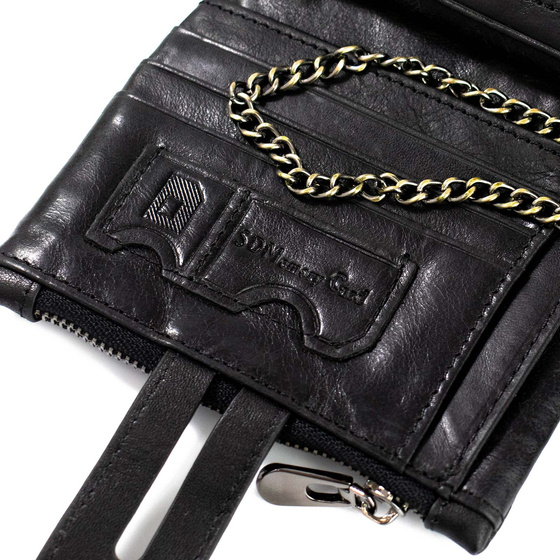 Alessio PORTFEL MĘSKI SKÓRA NATURALNA Block Kart RFID Pudełko PREZENTOWE